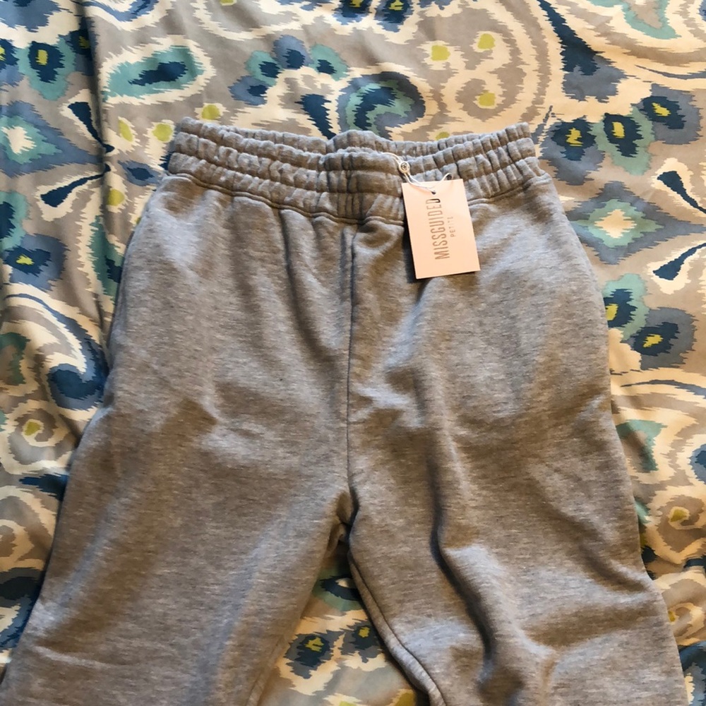 Missguided gray petite joggers